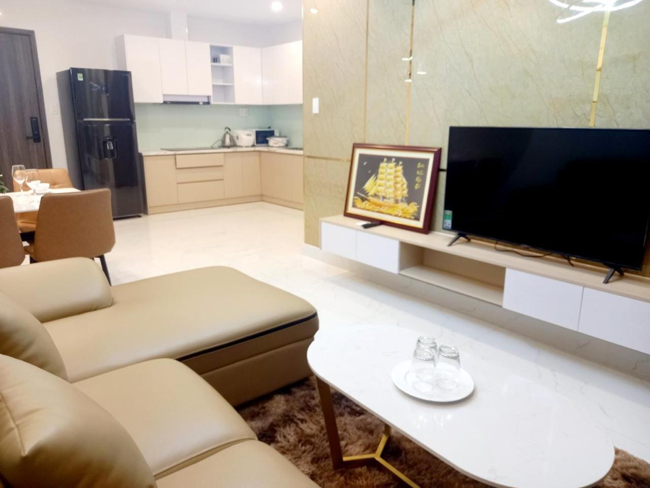 The Has 2 Bedrooms, 2 Bathrooms, 1 Kitchen, 1 Living Room, 1 Laundry Room, 1 Balcony, 1 Swimming Pool - District 7 Apartment *